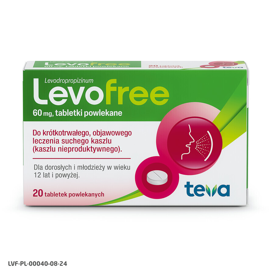 Levofree 60 mg, 20 film-coated tablets