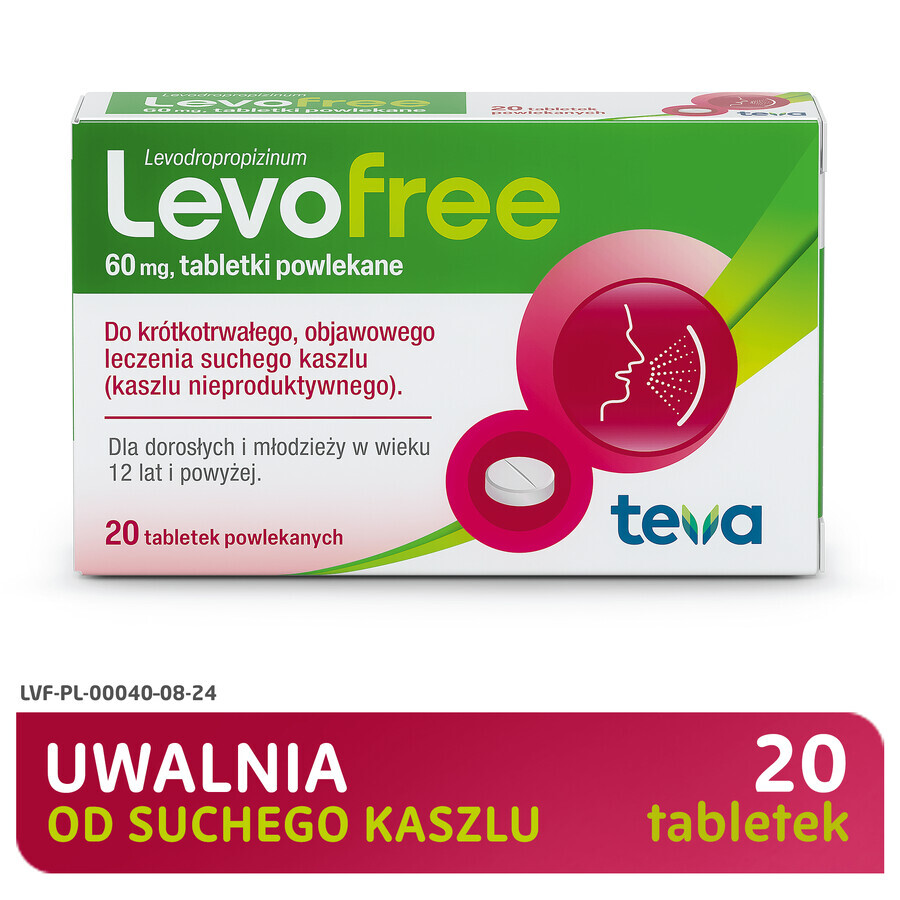 Levofree 60 mg, 20 film-coated tablets