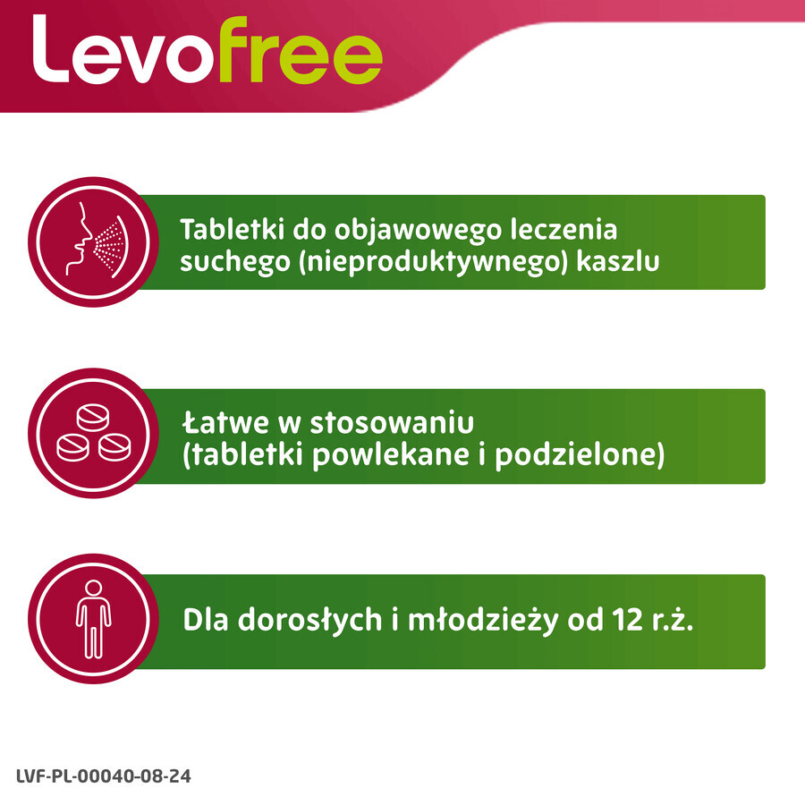 Levofree 60 mg, 20 film-coated tablets