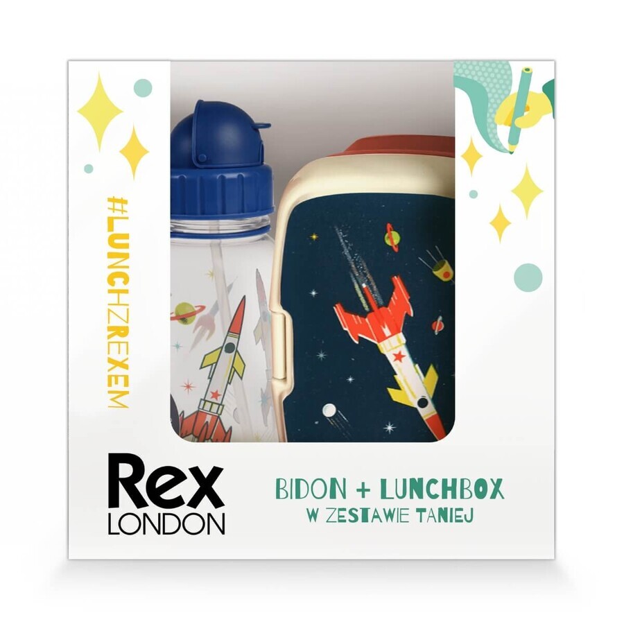 Set Rex London, scatola per la colazione + scatola di latta, spazio