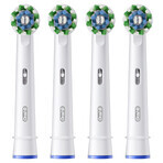 Oral-B Pro Cross Action, punte di ricambio per spazzolino elettrico Clean Maximiser, 4 pezzi