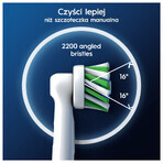 Oral-B Pro Cross Action, punte di ricambio per spazzolino elettrico Clean Maximiser, 4 pezzi