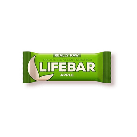 Barretta cruda con mele Eco, 47 g, Lifebar