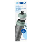 Brita Active, sticlă cu filtru de 0,6 l, verde + filtru MicroDisc, 2 bucăți