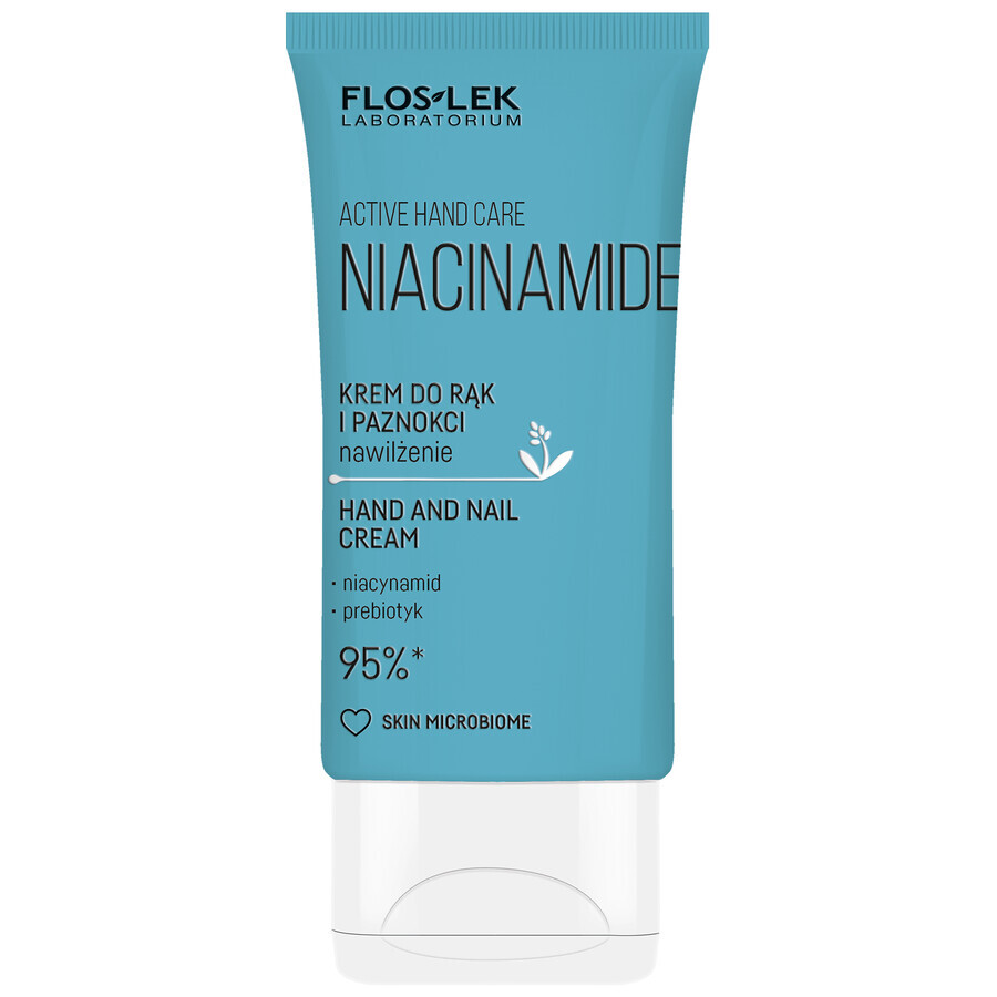 Floslek Laboratorium Niacinamide, cremă pentru mâini și unghii, 50 ml