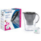 Brita Marella, caraffa con filtro 2,4 litri, grafite + filtro Maxtra Pro Pure Performance, 3 pezzi