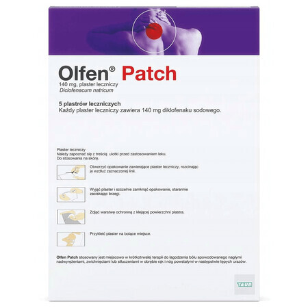 Olfen Patch 140 mg, cerotto medicinale, 5 pz.