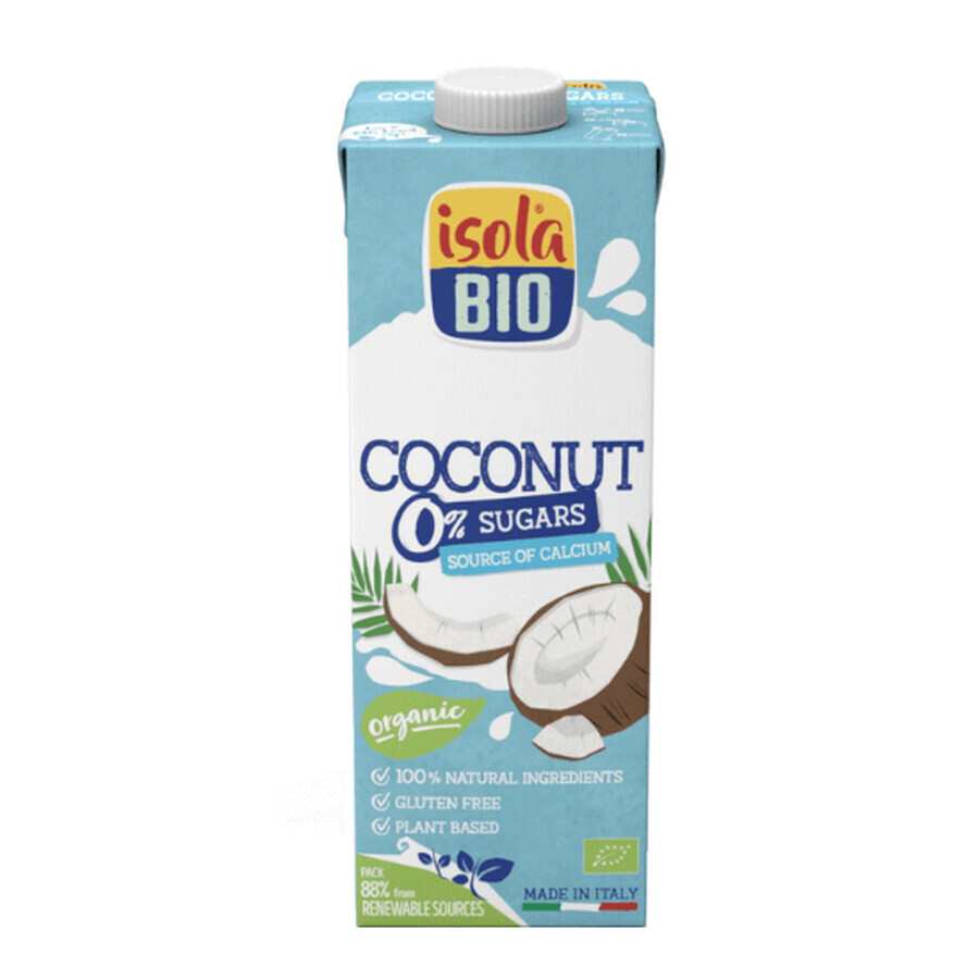 Bevanda al cocco bio 0% zuccheri, 1L, Isola Bio