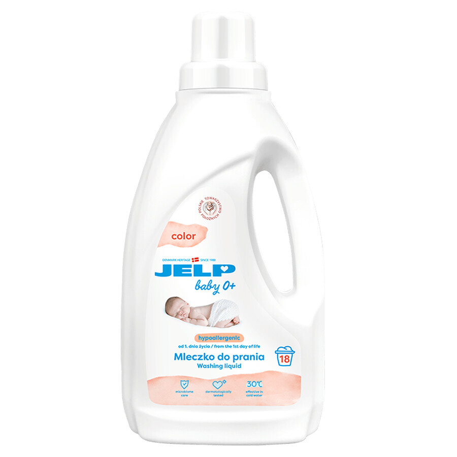 Jelp 0+, hypoallergene Waschmilch, Farbe, 1,5 l