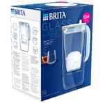 Brita Glass, ulcior cu filtru din sticlă de 2,5 l + filtru Maxtra Pro Pure Performance, 1 buc