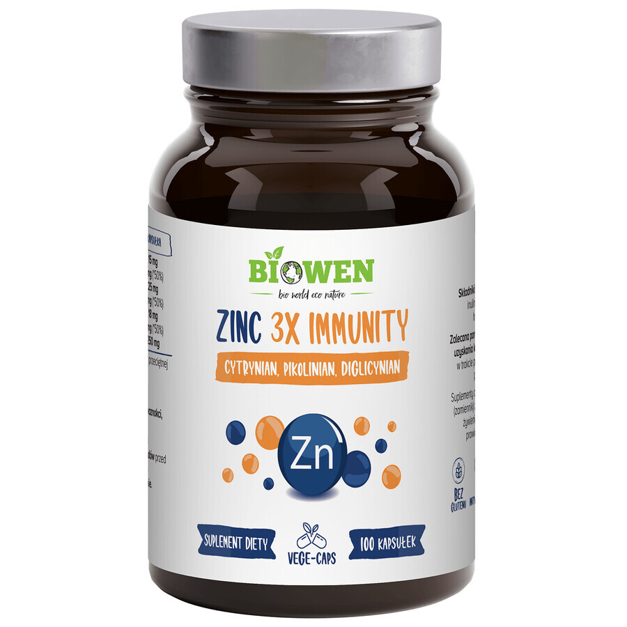 Biowen Zinco 3x Immunità, 100 capsule