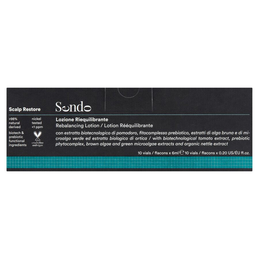 Sendo Scalp restore trattamento seboregolatore intensivo in fiale, 10 x 6 ml