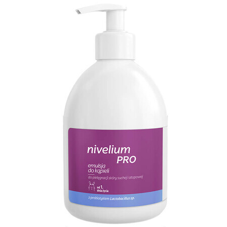 Nivelium Pro, emulsione da bagno per pelle secca e atopica fin dal primo giorno di vita, 400 ml