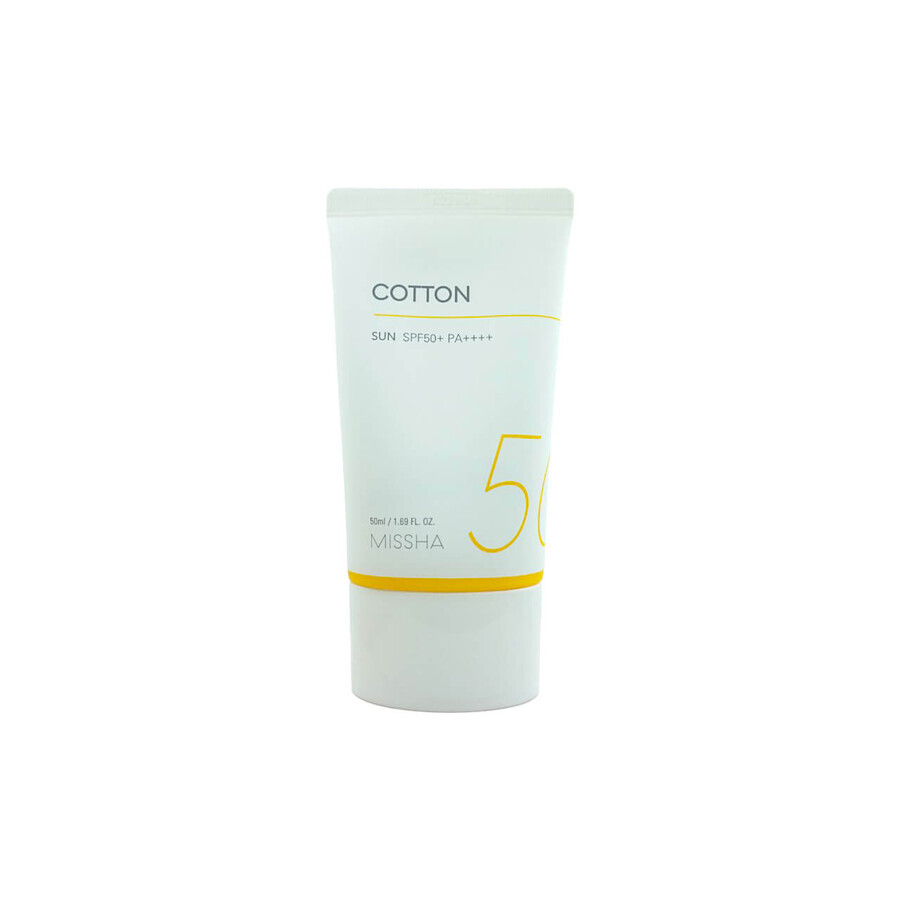 Missha All Around Safe All Around Safe Block Cotton Crema solare protettiva, SPF 50+, 50 ml