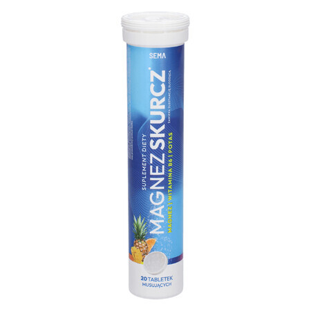 SEMA Magnesio Restringente, gusto frutta tropicale, 20 compresse effervescenti