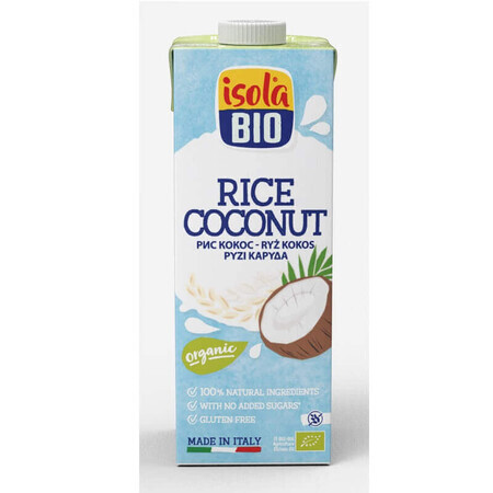 Bautura Bio din orez cu nuca de cocos, 1L, Isola