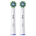 Oral-B Pro Cross Action, punte di ricambio per spazzolino elettrico Clean Maximiser, 2 pezzi