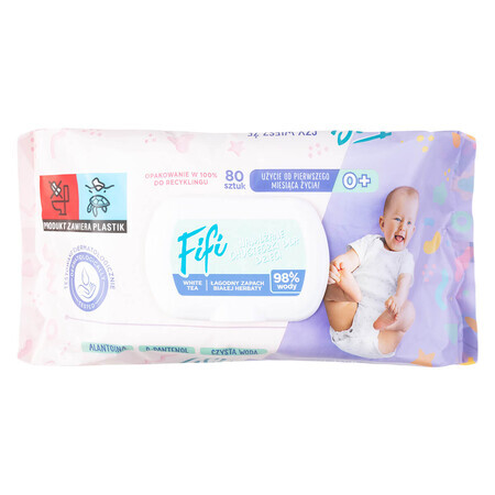 Opharm Fifi, salviette umidificate per bambini, 80 pezzi