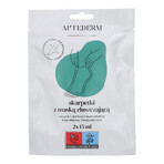 Aptederm, calze con maschera esfoliante, 2 pezzi