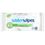 WaterWipes Hydrating Clean Bio, lingettes à l'extrait d'aloe vera, 60 pcs