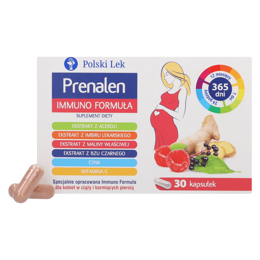 Set Prenalen Immuno Formula, per donne in gravidanza e in allattamento, 2 x 30 capsule