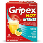 Gripex Hot Intense 1 g + 50 mg + 12.2 mg, 12 sachets