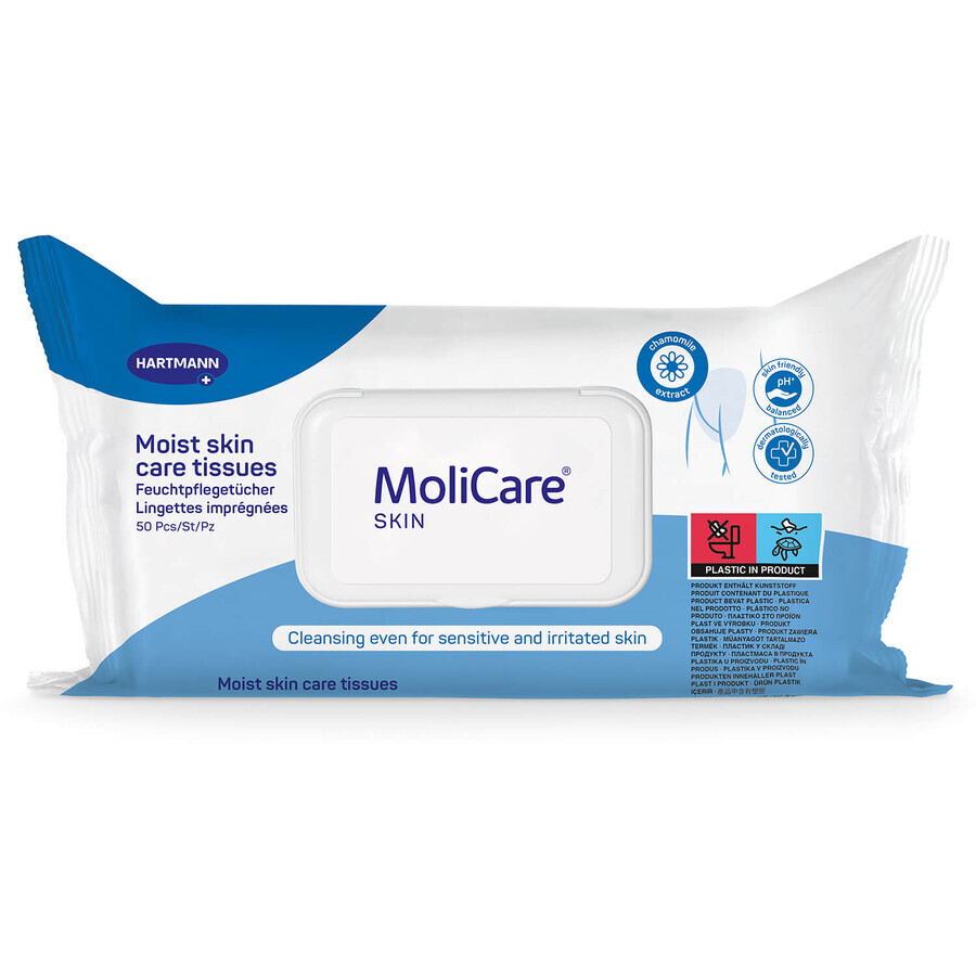 MoliCare Skin, wet wipes for skin care, 50 pieces