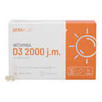 SEMA Lab Vitamina D3 2000 UI, 60 capsule molli