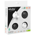 AKUKU, sensory balls, black and white, A0469, from birth, 4 pieces