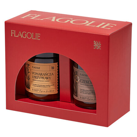 Flagolie Christmas Home Fragrance set, soy scented candles, 2 x 120 g