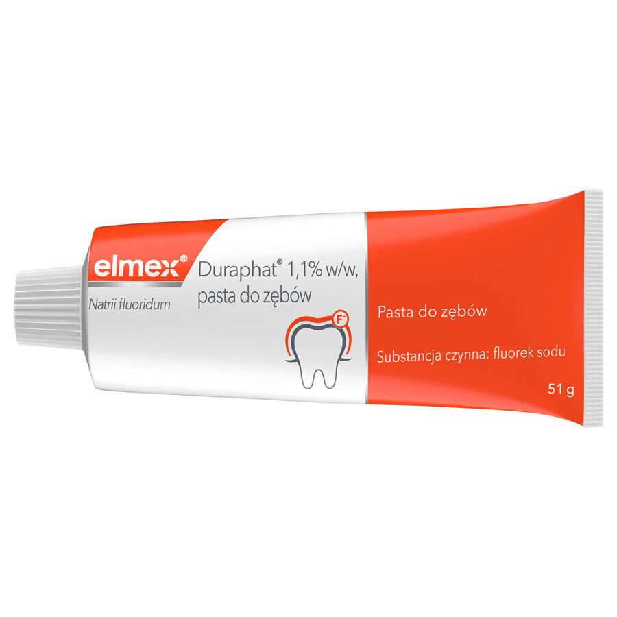 Elmex Duraphat 1,1%, dentifricio, 51 g