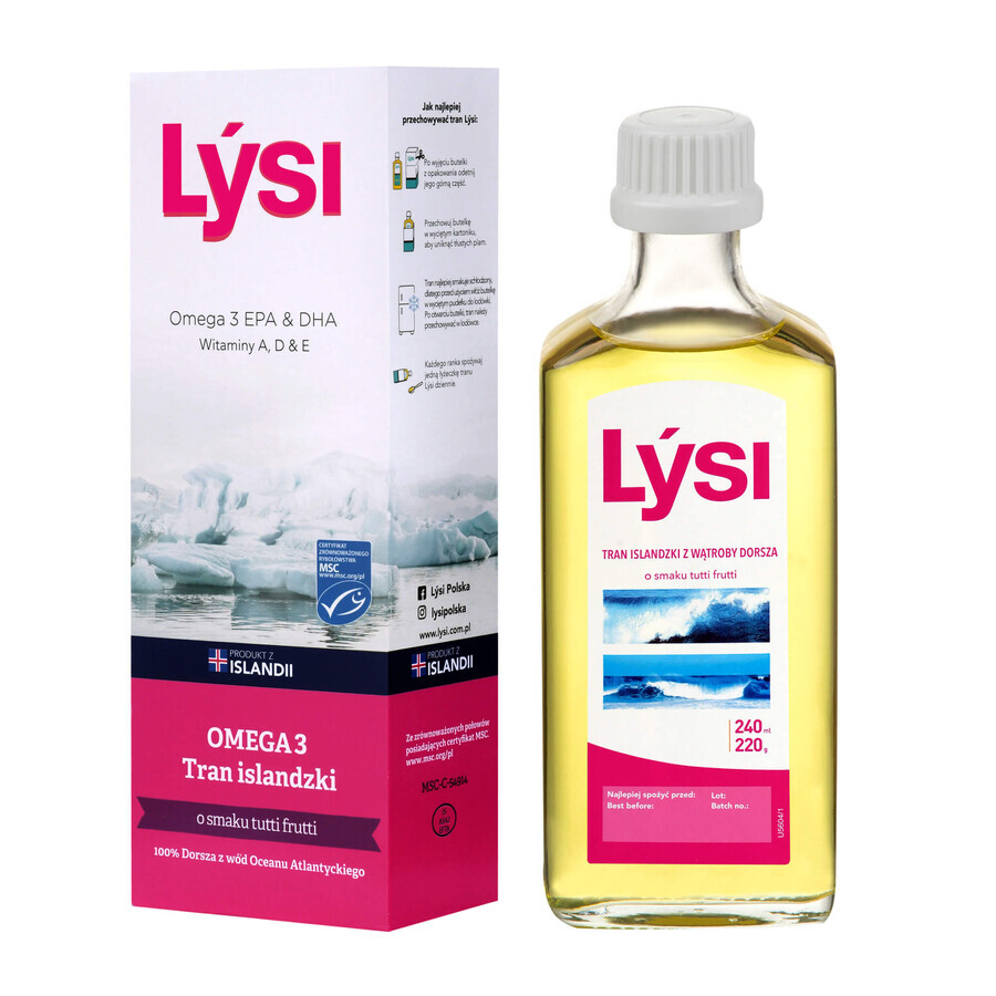 Set Trance per bambini Lysi Icelandic, gusto tutti-frutti, 2 x 240 ml + coperchio in omaggio