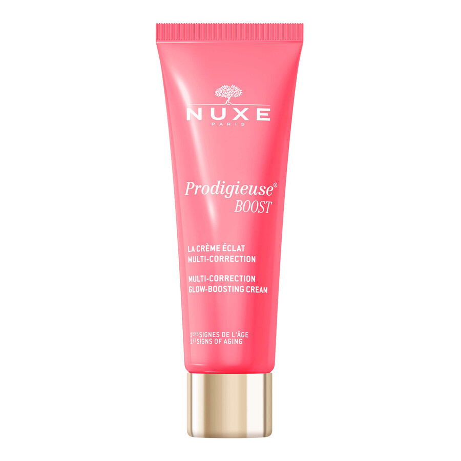 Nuxe Prodigieuse Boost set, illuminating cream for dry skin, 40 ml + eye balm, 15 ml