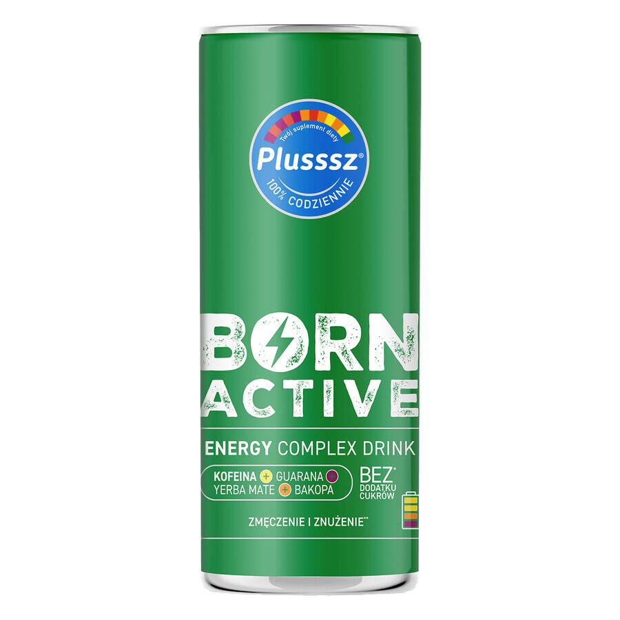 Plusssz Born Active Bevanda al complesso energetico attivo, 250 ml