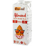 Organic unsweetened almond vegetable drink, 1000 ml, Ecomil