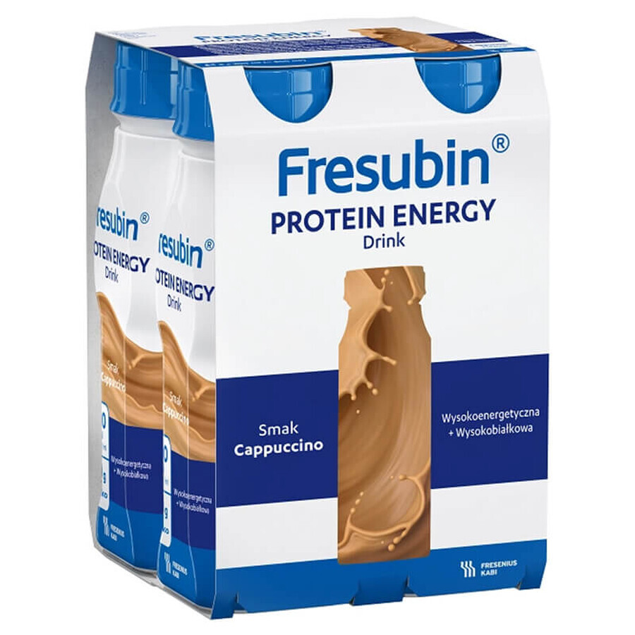 Fresubin Protein Energy Drink, nutritious formula, cappuccino flavor, 4 x 200 ml CONTAMINATED PACKAGING