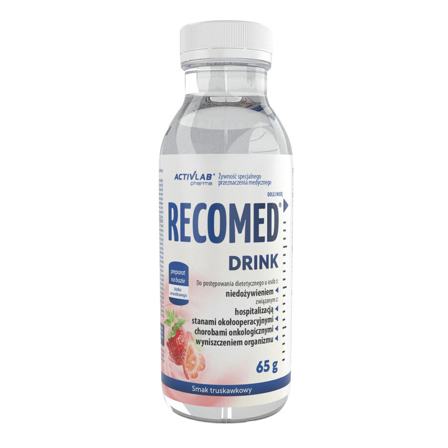 Activlab Pharma RecoMed Drink, nutritional preparation, strawberry flavor, 65 g