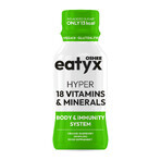 OSHEE Eatyx Hyper 18 Vitamins & Minerals Booster, aromă de portocale și zmeură, 100 ml