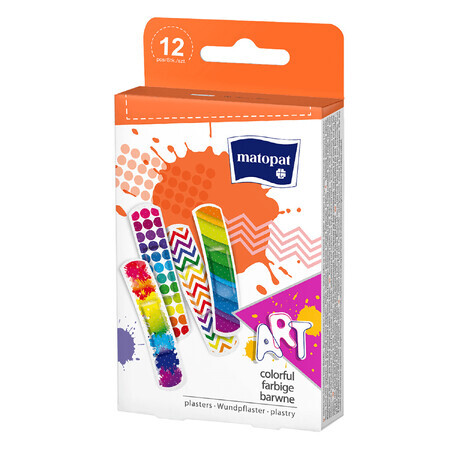 Matopat, set of plasters with dressing, art, 12 pieces