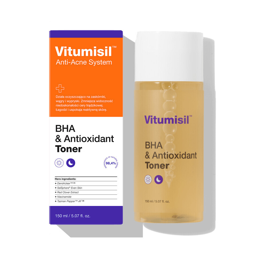 Vitumisil BHA & Antioxidant Toner, tonique pour le visage, 150 ml