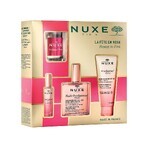 Nuxe Prodigieuse Floral Cult Set, olio secco, 50 ml + gel doccia, 100 ml + profumo, 15 ml + candela profumata, 70 g