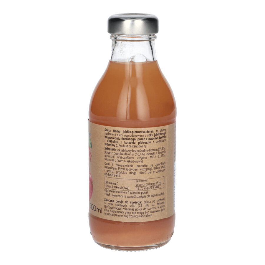 Sema Herba Herba Pomme Persil Cerise, jus, 300 ml