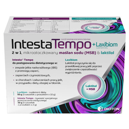 Intesta Tempo + Laxibiom, 10 pliculețe