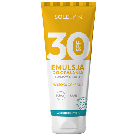 Emulsione solare viso e corpo Soleskin, SPF 30, da 6 mesi, 200 ml