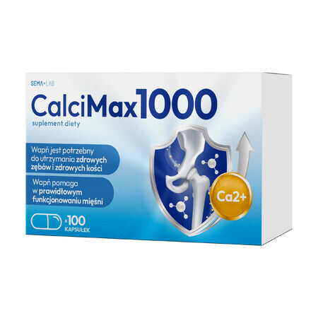 SEMA Lab CalciMax 1000, 100 capsule