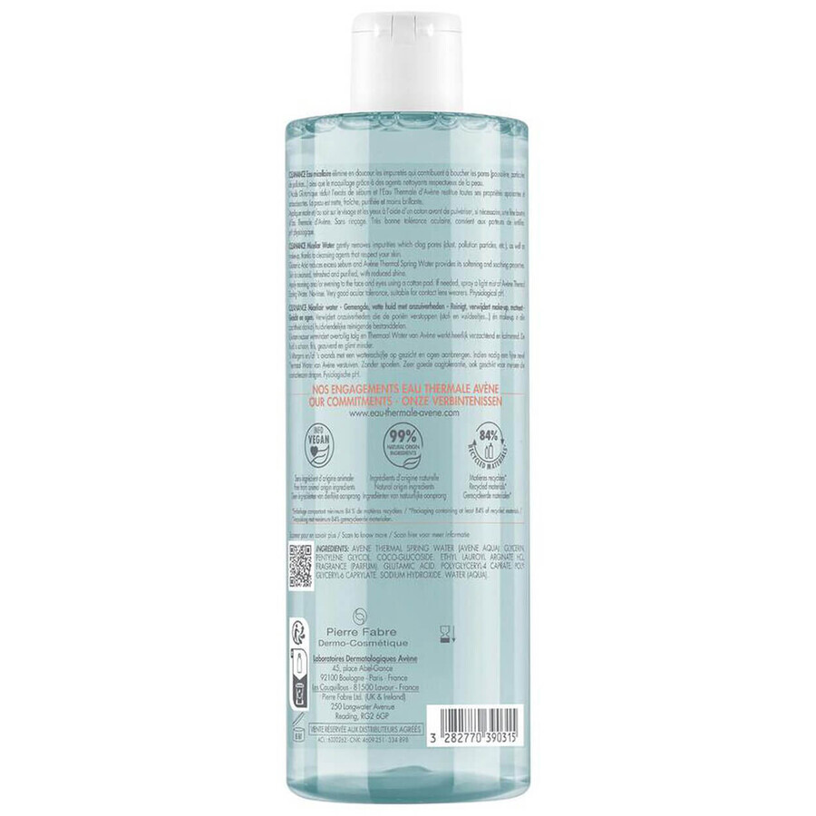 Avene Cleanance, Acqua micellare, 400 ml