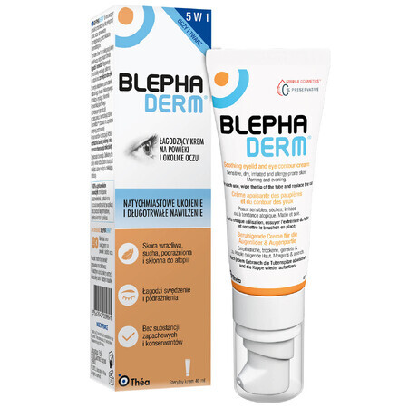 Blephaderm, crème apaisante pour les paupières et le contour des yeux, 40 ml