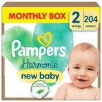 Pampers Harmonie, diapers, size 2, 4-8 kg 204 pieces