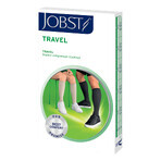 Jobst Travel, knee compression socks, 15-20 mmHg, closed meters, size 3, black