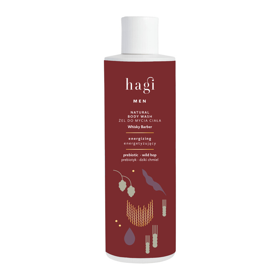 Hagi Whisky Barber, gel doccia energizzante per il corpo 300 ml